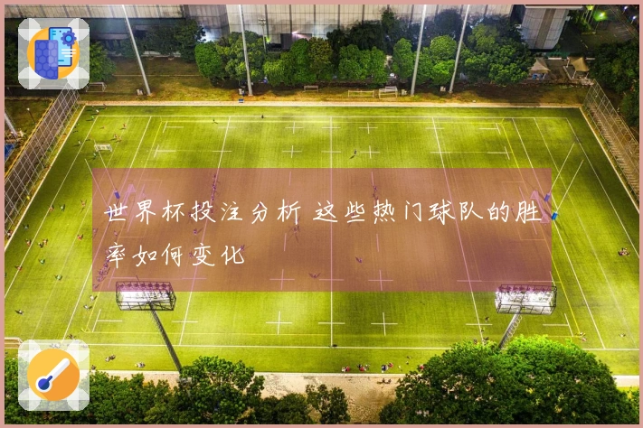 世界杯投注分析 这些热门球队的胜率如何变化